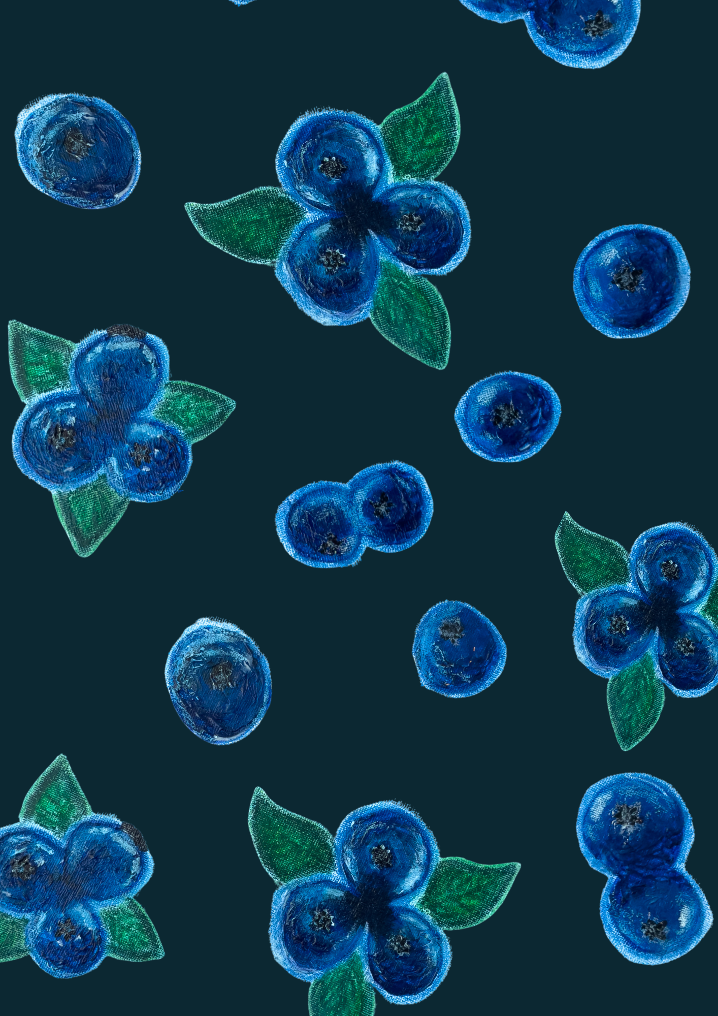 'Midnight Berries' - PRINT