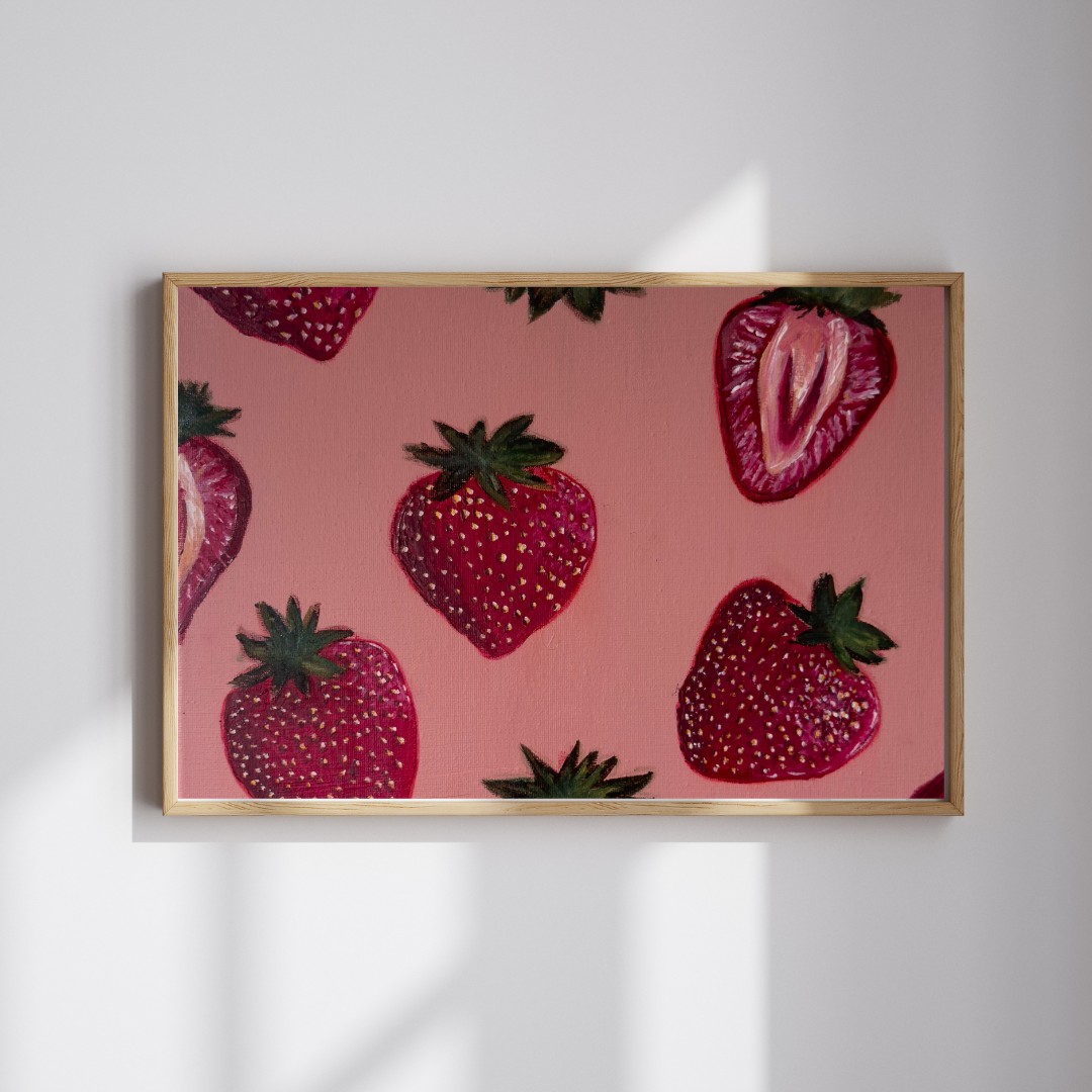 'Strawberries & Cream' - PRINT