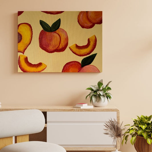 'Feelin' Peachy': Original Canvas