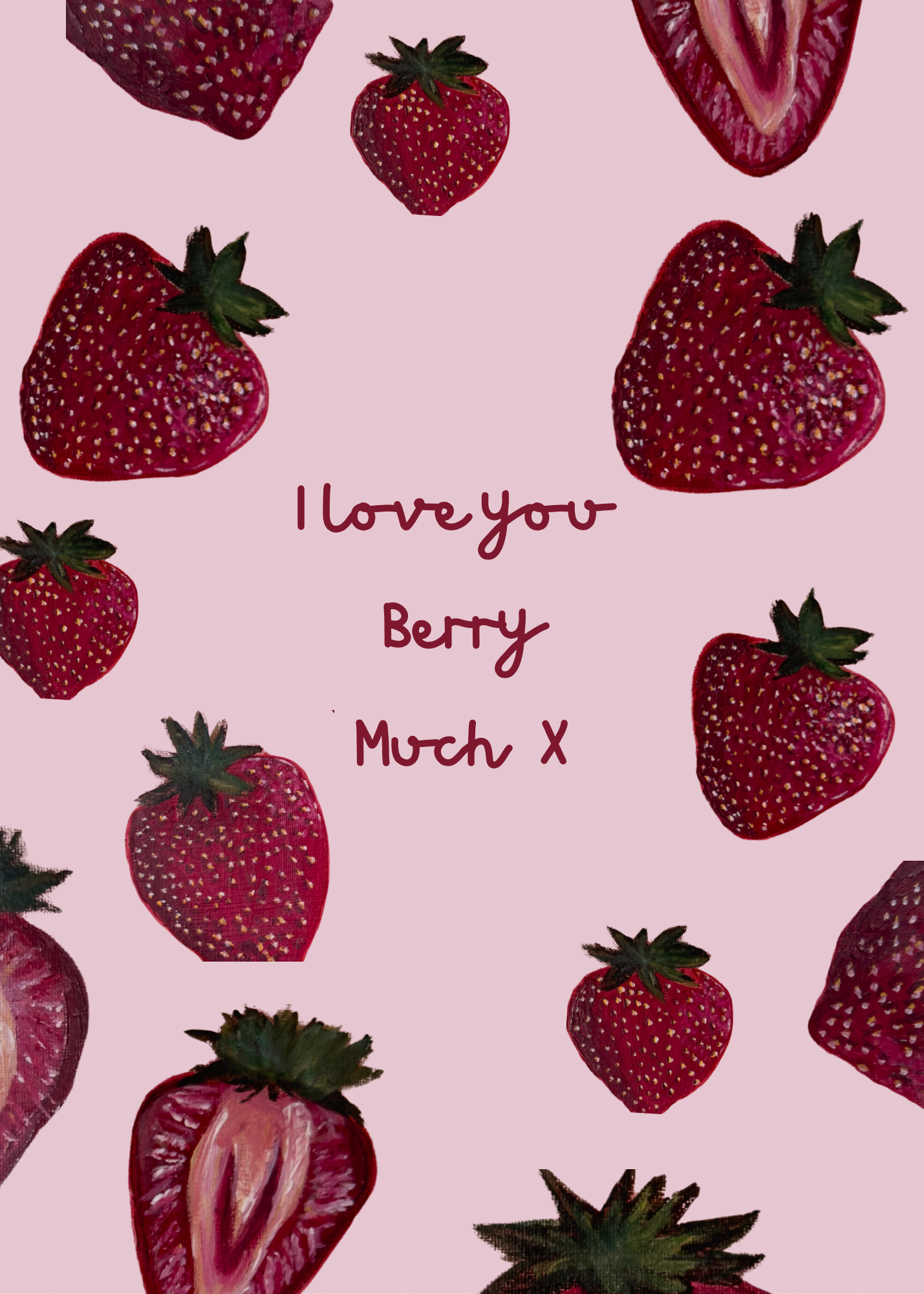 'Let's Get Fruity': Valentines Day Card