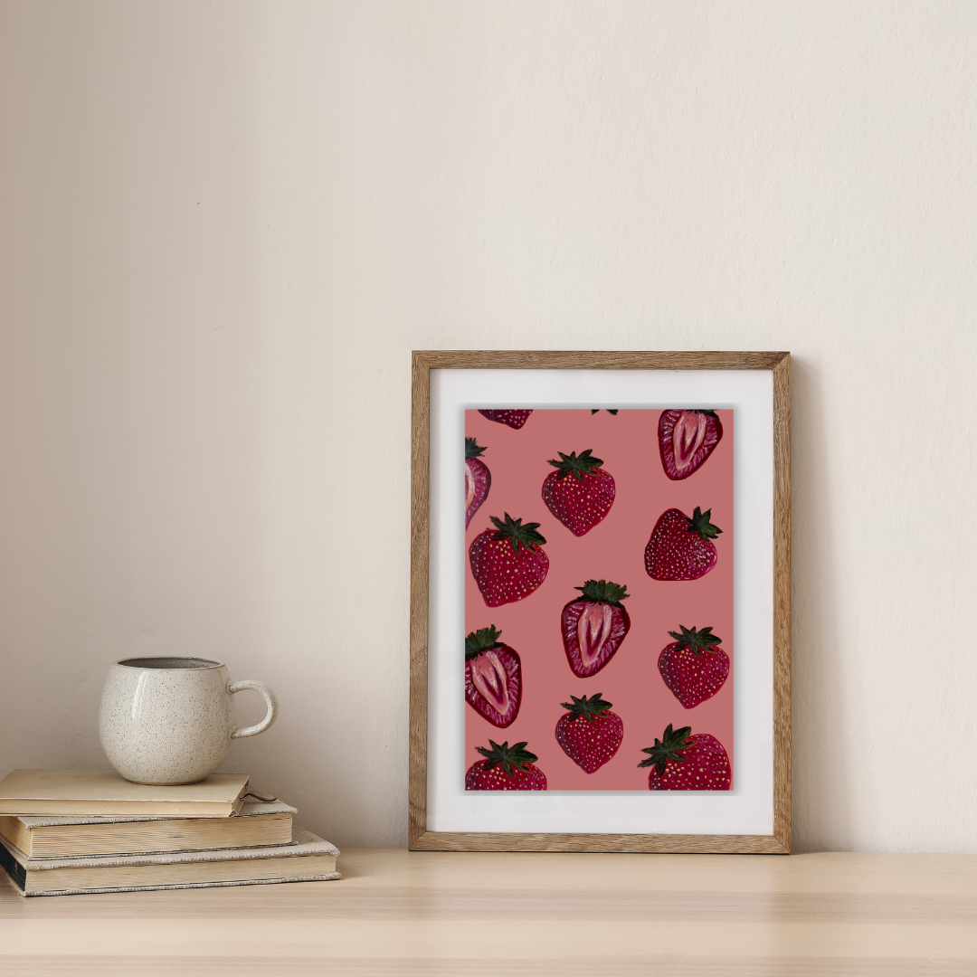 'Strawberries & Cream' - PRINT