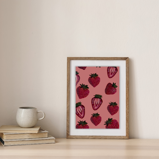 'Strawberries & Cream' - PRINT